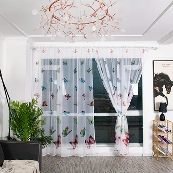 Trees Sheer Curtain Tulle Window Treatment Voile Drape Valance Fabric curtains for living room the bedroom home decoration new 
Trees Sheer Curtain Tulle Window Treatment Voile Drape Valance Fabric curtains for living room the bedroom home decoration new