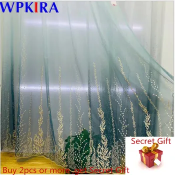 European Gradient Tulle Curtains For Living Room Bedroom Embroidery Voile Sheer Curtains Window Blinds Drape Elegant X--AD457#30 
European Gradient Tulle Curtains For Living Room Bedroom Embroidery Voile Sheer Curtains Window Blinds Drape Elegant X--AD457#30
