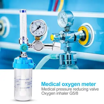 Pressure Relief Meter Inhaler Shockproof Oxygen Acetylene Meter Gas Valve Body Zinc Alloy Regulator Medical Instruments
Pressure Relief Meter Inhaler Shockproof Oxygen Acetylene Meter Gas Valve Body Zinc Alloy Regulator Medical Instruments