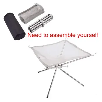 Portable Outdoor Folding Rack Stainless Steel Mesh Fire Pit Charcoal Stove Barbecue Grill for Camping
Portable Outdoor Folding Rack Stainless Steel Mesh Fire Pit Charcoal Stove Barbecue Grill for Camping