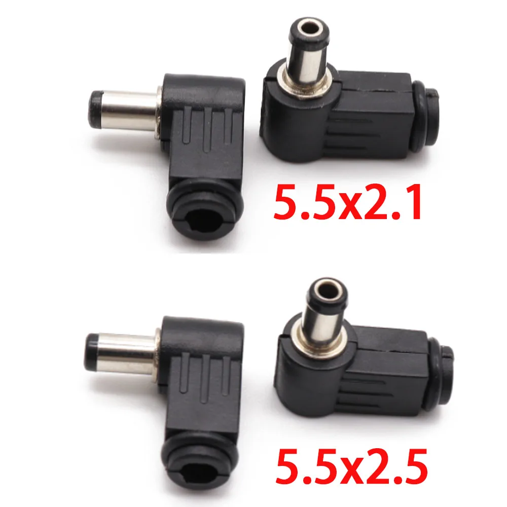 Black 2.1mm x 5.5mm 2.5mm x 5.5mm DC Power Male Plug Jack Adapter 90 Degree Male
Black 2.1mm x 5.5mm 2.5mm x 5.5mm DC Power Male Plug Jack Adapter 90 Degree Male