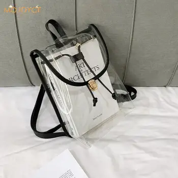 2020 New Transparent PVC Women Shoulder School Bag Teen Girls Simple Casual Travel Female Backpacks
2020 New Transparent PVC Women Shoulder School Bag Teen Girls Simple Casual Travel Female Backpacks