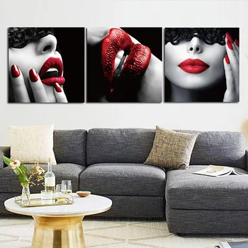3PCS Wall Art Canvas Painting Flame Red Lips Wall Pictures for Living Room Wall Art Canvas Painting Poster Beauty Decoration
3PCS Wall Art Canvas Painting Flame Red Lips Wall Pictures for Living Room Wall Art Canvas Painting Poster Beauty Decoration