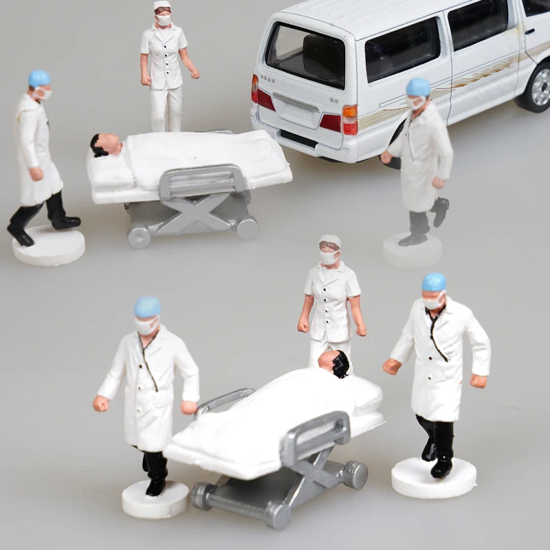 1:64 Scale PVC Character model Doctor Nurse Rescue Personnel Scene Ambulance Miniatures Figures Vehicle all for Layout
1:64 Scale PVC Character model Doctor Nurse Rescue Personnel Scene Ambulance Miniatures Figures Vehicle all for Layout