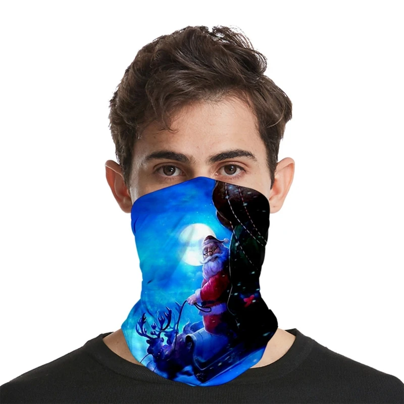 Men Women Christmas Bandana Face Mask Neck Gaiter Funny Skull Santa Claus 3D Digital Print Balaclava Windproof Scarf 
Men Women Christmas Bandana Face Mask Neck Gaiter Funny Skull Santa Claus 3D Digital Print Balaclava Windproof Scarf