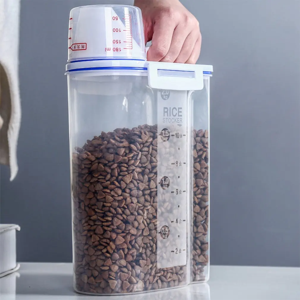 Plastic Pet Dog Feeder Storage Food Container Mildew Anti-oxidation Large Capacity Storage Fresh Box Cats Food Container
Plastic Pet Dog Feeder Storage Food Container Mildew Anti-oxidation Large Capacity Storage Fresh Box Cats Food Container