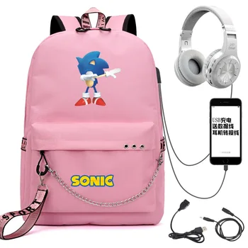 New Cartoon Sonic Backpack USB Charge Backpack Boys Girls School Bags Teens Kids Rucksack Students Bookbag USB Travel Mochilas
New Cartoon Sonic Backpack USB Charge Backpack Boys Girls School Bags Teens Kids Rucksack Students Bookbag USB Travel Mochilas