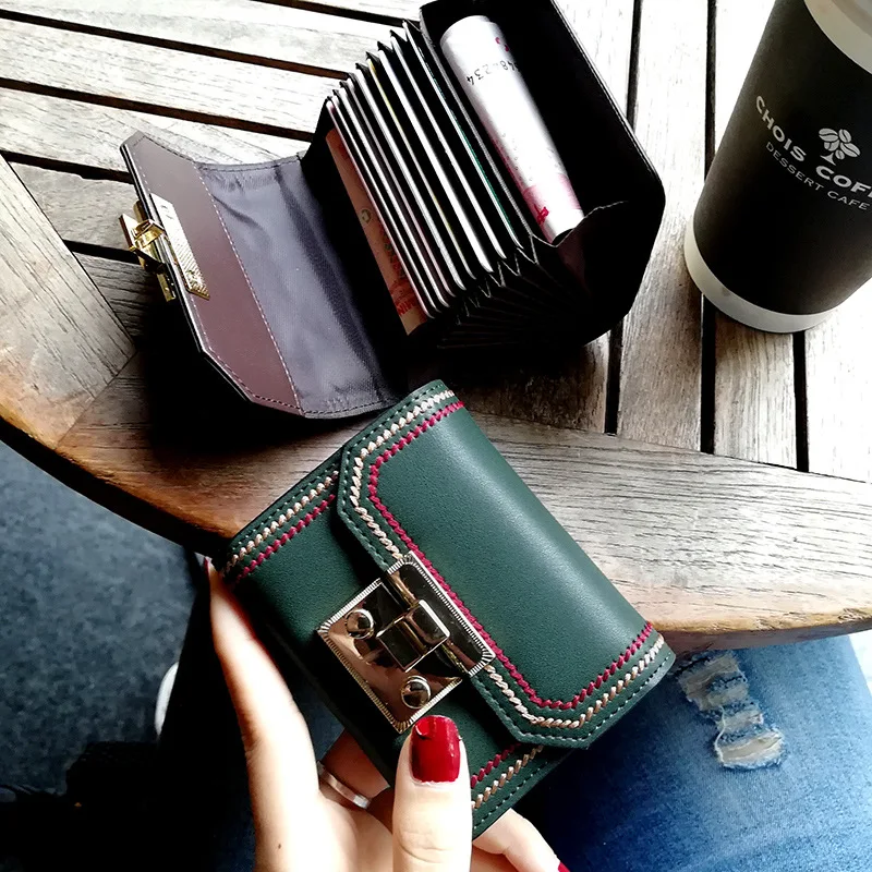 Фото Женский кошелек из воловьей кожи с отделением для карт | Багаж и сумки