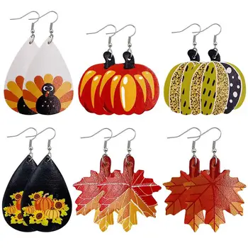 6 Pair of Chic Earrings Creative Ear Hook Leather Ear Pendant Ear Dangler Maple Leaf Earbob for Thanksgiving Banquet Dinner
6 Pair of Chic Earrings Creative Ear Hook Leather Ear Pendant Ear Dangler Maple Leaf Earbob for Thanksgiving Banquet Dinner