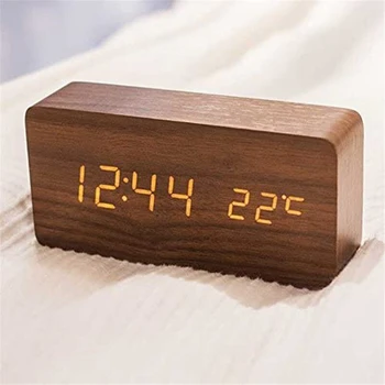 Multifunctional Led Wooden Electronic Alarm Clock with Mute Temperature Dual Display Alarm Clock Usb Alarm Clock
Multifunctional Led Wooden Electronic Alarm Clock with Mute Temperature Dual Display Alarm Clock Usb Alarm Clock