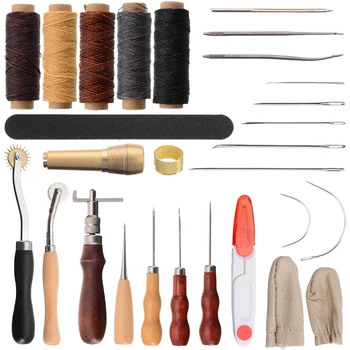 31Pcs/set DIY Leathercraft Sewing Tools Kit Handcraft Canvas Stitching Making Saddle Groover Awl Leather Sewing Tool Supplies
31Pcs/set DIY Leathercraft Sewing Tools Kit Handcraft Canvas Stitching Making Saddle Groover Awl Leather Sewing Tool Supplies