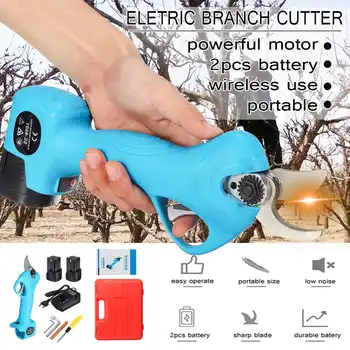 16.8V Cordless Electric Rechargeable Lithium Pruning Shears Secateur Branch Cutter Electric Fruit Pruning Tool Garden Pruner