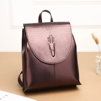 Women Backpack Estuaqueen PU Leather Shoulders Bag bags for women 2020 new Cover Alligator Vintage Girls Retro Multifunctional 
Women Backpack Estuaqueen PU Leather Shoulders Bag bags for women 2020 new Cover Alligator Vintage Girls Retro Multifunctional