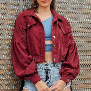 Autumn Winter New Fashion Women's Outwear Corduroy Long Sleeve Casual Jackets Female Cropped Punk Coats with Buttons Outfits
Autumn Winter New Fashion Women's Outwear Corduroy Long Sleeve Casual Jackets Female Cropped Punk Coats with Buttons Outfits