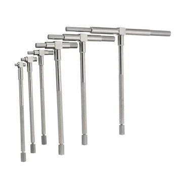 6Pcs 8-150mm Precision Telescopic Gage Micrometer Bore Ruler Tool Micrometer Measurement Bore Measurement Engineers Tool Sets
6Pcs 8-150mm Precision Telescopic Gage Micrometer Bore Ruler Tool Micrometer Measurement Bore Measurement Engineers Tool Sets