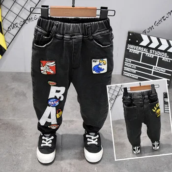 2 3 4 5 6 Years Toddler Boys Pants Cartoon Print Thicken Plus Velvet Jeans for Boy Casual Elastic Waist Baby Kids Denim Pants
2 3 4 5 6 Years Toddler Boys Pants Cartoon Print Thicken Plus Velvet Jeans for Boy Casual Elastic Waist Baby Kids Denim Pants