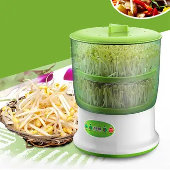 US Plug 20W Smart Home Bean Sprouts Machine Large Capacity Thermostat Green Seeds Growing Automatic Bean Sprout Machine
US Plug 20W Smart Home Bean Sprouts Machine Large Capacity Thermostat Green Seeds Growing Automatic Bean Sprout Machine