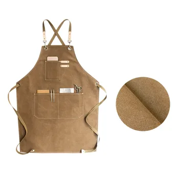 New Canvas Cook Apron Barista Bartender Chef Hairdressing Apron Catering Uniform Work Wear Anti-Dirty Overalls(Brown)
New Canvas Cook Apron Barista Bartender Chef Hairdressing Apron Catering Uniform Work Wear Anti-Dirty Overalls(Brown)