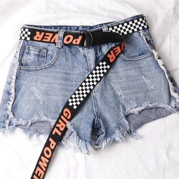 Canvas Plaid Check Belts Letters Printed D Ring Punk Waist Strap Women Men Teenager Long Wide Black white Harajuku Female Belt 
Canvas Plaid Check Belts Letters Printed D Ring Punk Waist Strap Women Men Teenager Long Wide Black white Harajuku Female Belt