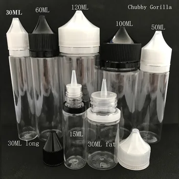 Chubby Gorilla Plastic Bottle Pen PET Unicorn Bottle 30ml 50ml 60ml 100ml 120ml With CRC Tamper Evident Caps E Liquid Vape Juice
Chubby Gorilla Plastic Bottle Pen PET Unicorn Bottle 30ml 50ml 60ml 100ml 120ml With CRC Tamper Evident Caps E Liquid Vape Juice