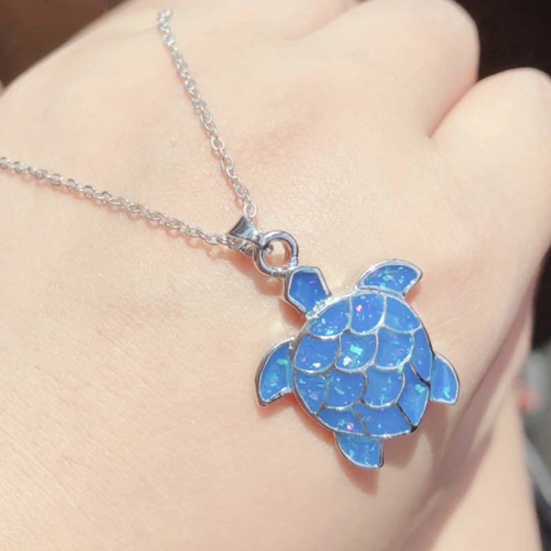 Creative Women Necklaces Turtle Blue Crystal Pendant Silver Necklace Cute Lady Banquet Party Choker Jewelry Gift Accessories
Creative Women Necklaces Turtle Blue Crystal Pendant Silver Necklace Cute Lady Banquet Party Choker Jewelry Gift Accessories