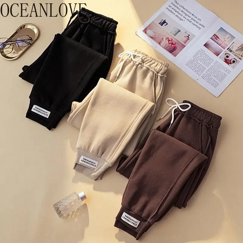 OCEANLOVE Drawstring Print Letters Harem Pants Pleated High Waist Women Pants 2019 Autumn Winter Thick Warm Trousers 13089
OCEANLOVE Drawstring Print Letters Harem Pants Pleated High Waist Women Pants 2019 Autumn Winter Thick Warm Trousers 13089