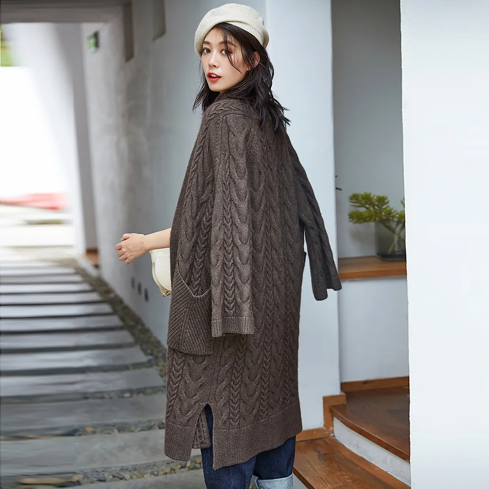 pull femme nouveaute2019Autumn Winter Women Lazy Oversized Jumpers Thick Warm Knitted Cardigan Twisted Yak Cashmere Long Sweater
pull femme nouveaute2019Autumn Winter Women Lazy Oversized Jumpers Thick Warm Knitted Cardigan Twisted Yak Cashmere Long Sweater