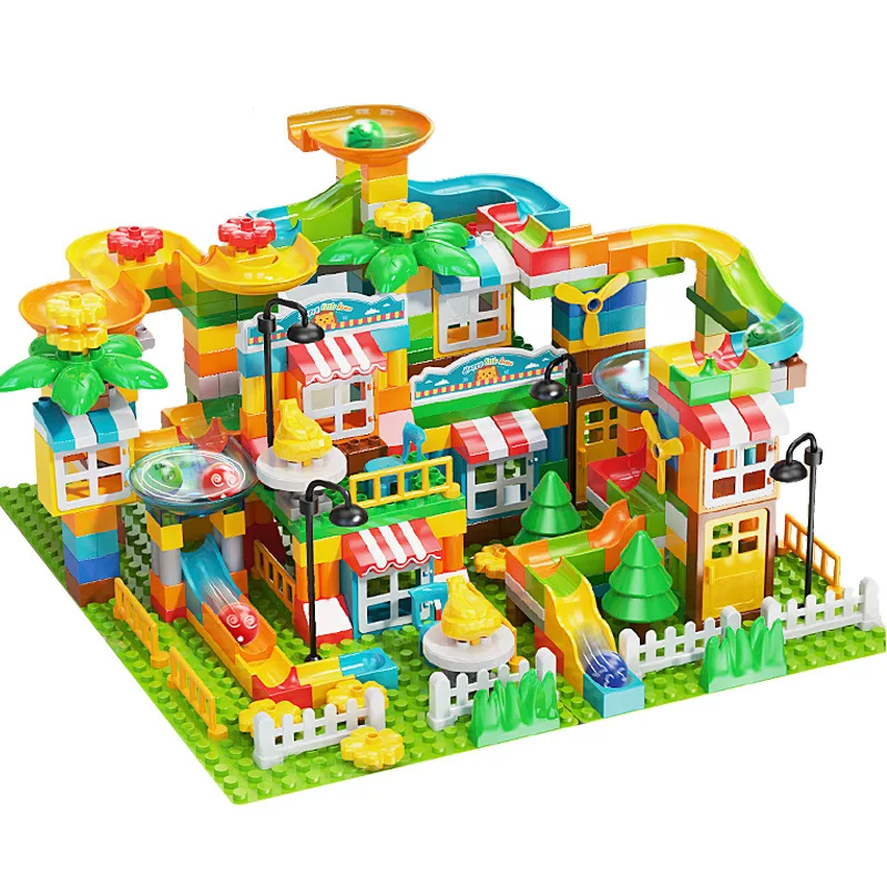 Large Marble Run House Building Blocks Set Compatible Blocks Parts for Kids Blocks Slide Maze Game
Large Marble Run House Building Blocks Set Compatible Blocks Parts for Kids Blocks Slide Maze Game