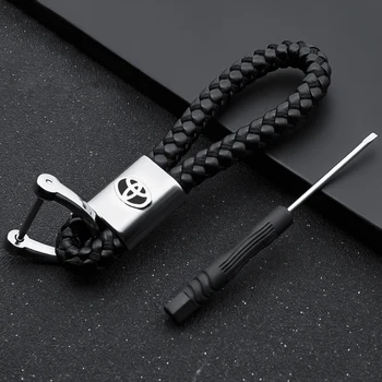 Car-Styling 3D Metal Leather Logo Keychain Key Chain Key Rings for Toyota rav4 harrier alphard prius corolla 120 estima allion
Car-Styling 3D Metal Leather Logo Keychain Key Chain Key Rings for Toyota rav4 harrier alphard prius corolla 120 estima allion