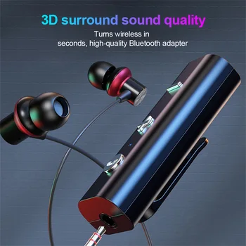 Bluetooth 5.0 Transmitter Receiver 3.5mm Aux Jack Stereo Music Audio Wireless Adapter For TV PC Car Kit With Control Button
Bluetooth 5.0 Transmitter Receiver 3.5mm Aux Jack Stereo Music Audio Wireless Adapter For TV PC Car Kit With Control Button