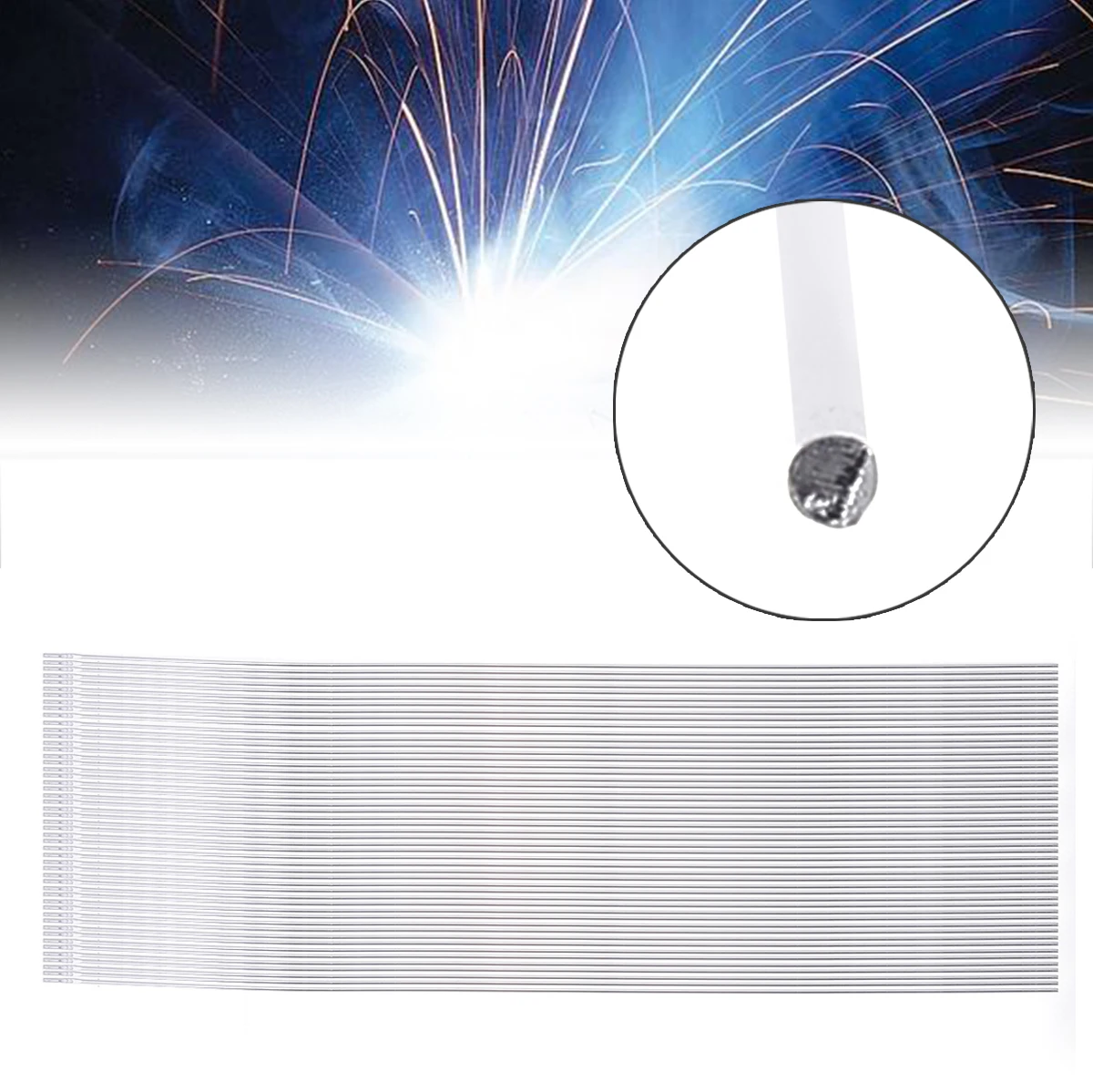 50Pcs Aluminium Welding Rods 2mm Welding Rods Low Temperature Aluminum Welding Wire Soldering Rods 500mm Long
50Pcs Aluminium Welding Rods 2mm Welding Rods Low Temperature Aluminum Welding Wire Soldering Rods 500mm Long