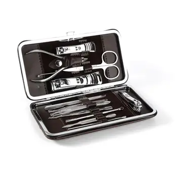 12PCS Stainless Steel Professional High Quality Pedicure Manicure Set Nail Clippers Scissors Cleaner Cuticle Grooming Kit Case
12PCS Stainless Steel Professional High Quality Pedicure Manicure Set Nail Clippers Scissors Cleaner Cuticle Grooming Kit Case