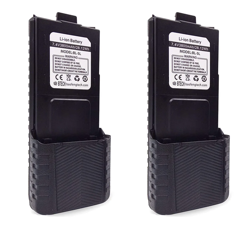 BAOFENG UV-5R Extended Battery 3800mAh for UV5R UV 5r RD-5R UV-5RTP UV-5R Plus F8+ F8HP BL-5 Two Way radios Original Pair
BAOFENG UV-5R Extended Battery 3800mAh for UV5R UV 5r RD-5R UV-5RTP UV-5R Plus F8+ F8HP BL-5 Two Way radios Original Pair