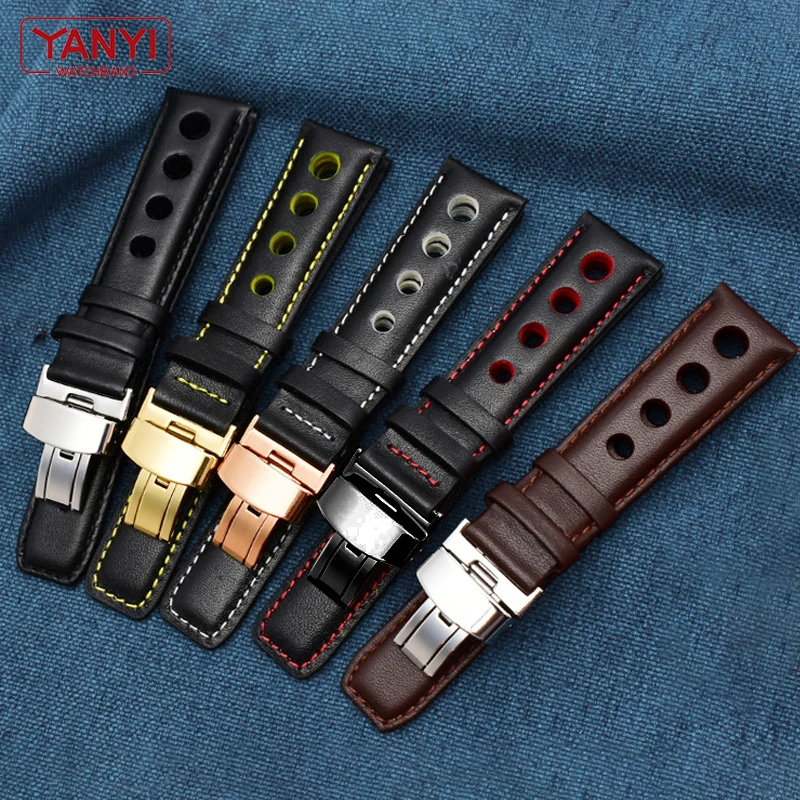 Браслет из натуральной кожи для tissot Sports Racing Series PRS516 T91 1853 верхний слой ремешок