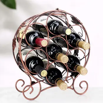 Wrought iron decoration wine rack wine cabinet household wine bottle rack red wine bottle display stand 
Wrought iron decoration wine rack wine cabinet household wine bottle rack red wine bottle display stand