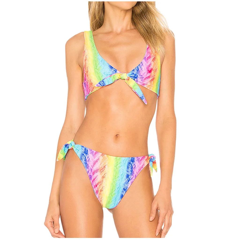 20# 2020 Women's Beach Swimwear Tie-dyed Multicolour Push-up Pad Split Bathing Suit Casual Fashion Swimwear Bikini Suit
20# 2020 Women's Beach Swimwear Tie-dyed Multicolour Push-up Pad Split Bathing Suit Casual Fashion Swimwear Bikini Suit