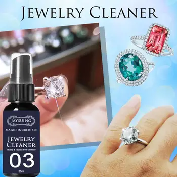 30ML Jewelry Cleaner Ring Care Washing Fluid Multi-Function Purpose Cleaner Metal Gemstone Jewelry Cleaning Spray
30ML Jewelry Cleaner Ring Care Washing Fluid Multi-Function Purpose Cleaner Metal Gemstone Jewelry Cleaning Spray