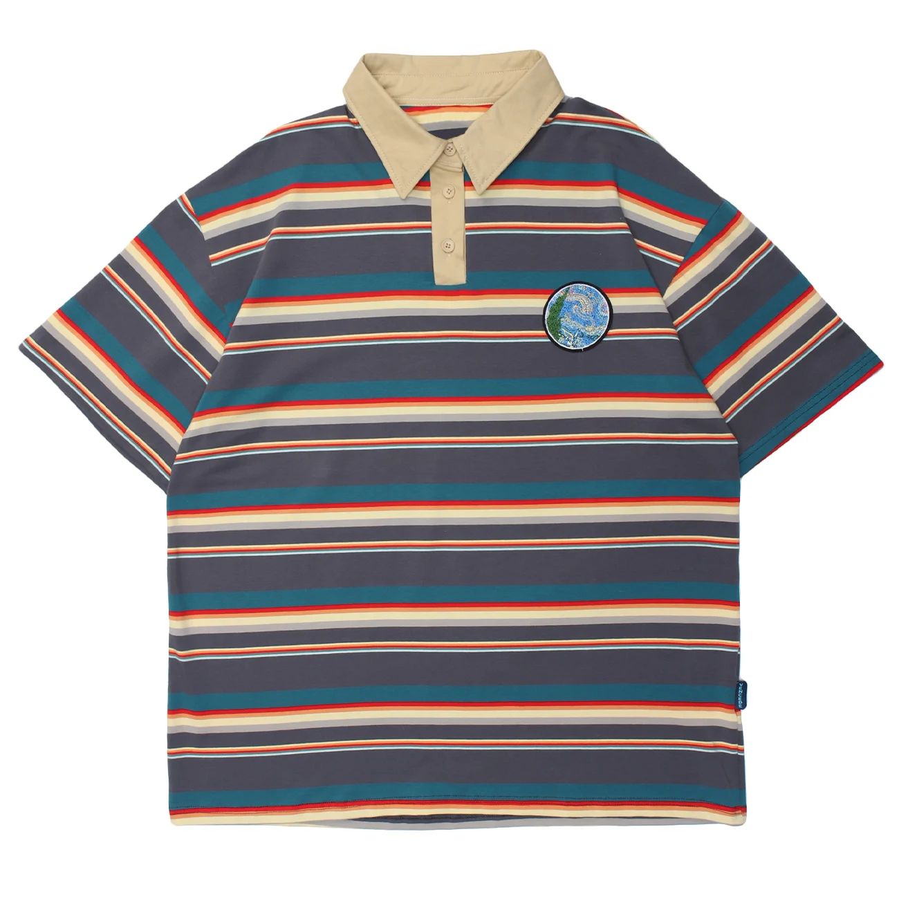 LACIBLE Hip Hop T-Shirt Stripe Shirt Mens Streetwear Embroidered Badge Loose Cotton Short Sleeve Oversized Tees Unisex 2021
LACIBLE Hip Hop T-Shirt Stripe Shirt Mens Streetwear Embroidered Badge Loose Cotton Short Sleeve Oversized Tees Unisex 2021