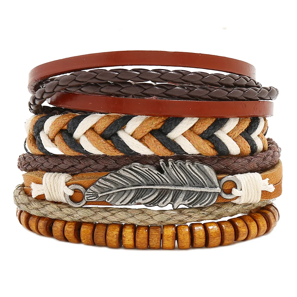 3PCS/Set Vintage Multilayer Wood Bead Leather Bracelet Bangle Set For Man Woman Adjustable Wristband Jewelry Gift Wholesale
3PCS/Set Vintage Multilayer Wood Bead Leather Bracelet Bangle Set For Man Woman Adjustable Wristband Jewelry Gift Wholesale