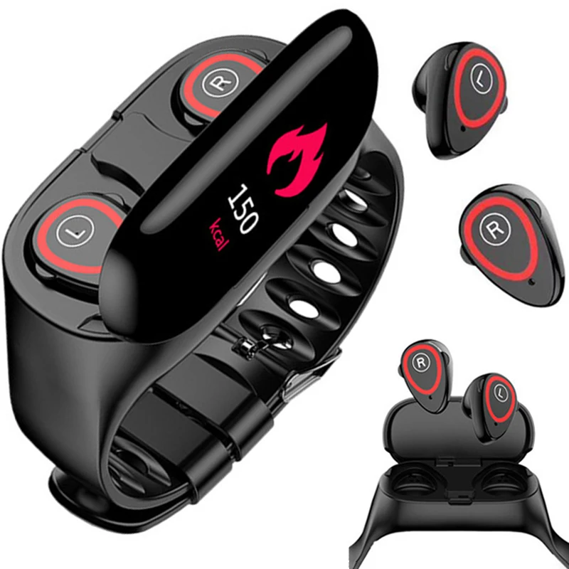 M1 Newest Color Screen Smart Bracelet TWS Bluetooth Earphone Fitness Sleep Heart Rate Blood Pressure Monitor Smartwatch IOS
M1 Newest Color Screen Smart Bracelet TWS Bluetooth Earphone Fitness Sleep Heart Rate Blood Pressure Monitor Smartwatch IOS