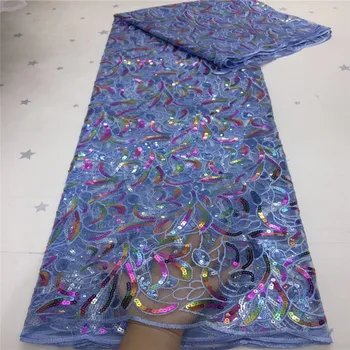2020 sky blue Latest African Sequins Lace Fabric Embroidery French Mesh Sequins Lace Fabric sequis Nigerian Tulle Lace For Party
2020 sky blue Latest African Sequins Lace Fabric Embroidery French Mesh Sequins Lace Fabric sequis Nigerian Tulle Lace For Party
