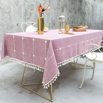 Pink Embroidered Jacquard Lattice Rectangular/ Christmas Tablecloth Cotton Linen Table Cover Decoration Large Tablecloth Banquet
Pink Embroidered Jacquard Lattice Rectangular/ Christmas Tablecloth Cotton Linen Table Cover Decoration Large Tablecloth Banquet