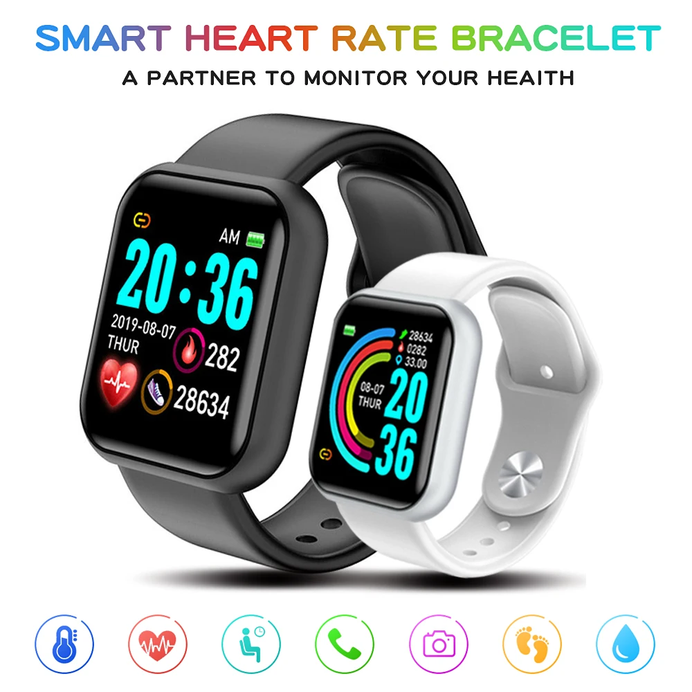 Man Bluetooth Smart Watch y68 Waterproof Fitness Tracker SmartBracelet Heart Rate Blood Pressure Monitor Smartwatch Android
Man Bluetooth Smart Watch y68 Waterproof Fitness Tracker SmartBracelet Heart Rate Blood Pressure Monitor Smartwatch Android