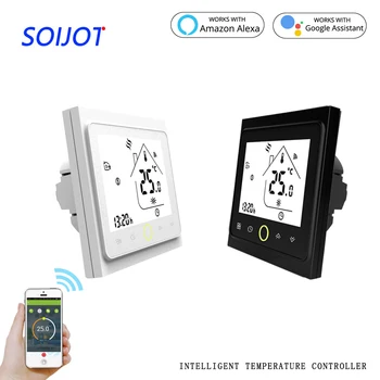 WiFi Smart Thermostat Temperature Controller for Water/Electric floor Heating Water/Gas Boiler Works with Alexa Google Home
WiFi Smart Thermostat Temperature Controller for Water/Electric floor Heating Water/Gas Boiler Works with Alexa Google Home