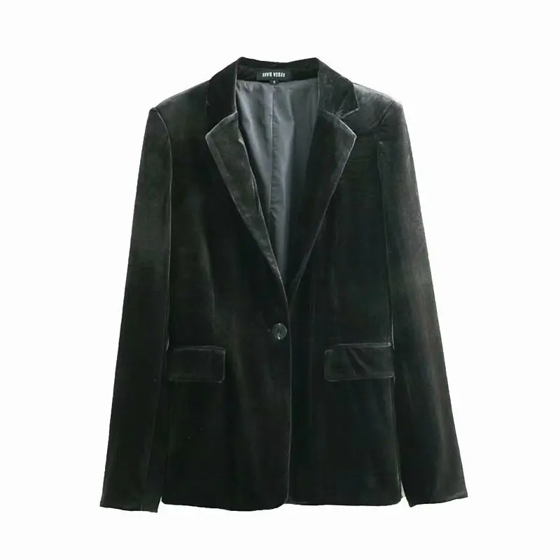 Autumn And Winter New Style Europe And America WOMEN'S Dress-Style Solid Color Slim Models Velvet Casual Suit Jacket Tops W2822
Autumn And Winter New Style Europe And America WOMEN'S Dress-Style Solid Color Slim Models Velvet Casual Suit Jacket Tops W2822