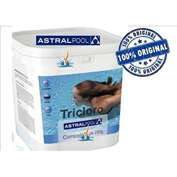 Astral – 5 kg Tricloro piscina (Pastillas de 250 gr)
Astral – 5 kg Tricloro piscina (Pastillas de 250 gr)