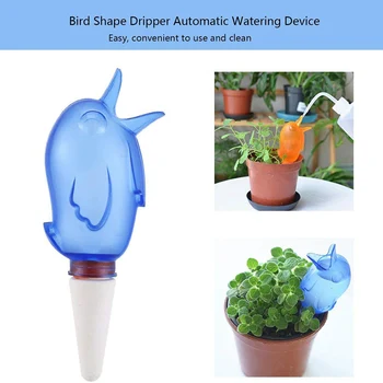 Plant Self Watering Stakes Automatic Spikes Bird Design Irrigation System Clear Plant Waterer QP2
Plant Self Watering Stakes Automatic Spikes Bird Design Irrigation System Clear Plant Waterer QP2