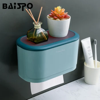 BAISPO Wall Mount Toilet Paper Holder Waterproof Storage Box Punch Free Tissue Box Portable Paper Holder Bathroom Accessories
BAISPO Wall Mount Toilet Paper Holder Waterproof Storage Box Punch Free Tissue Box Portable Paper Holder Bathroom Accessories