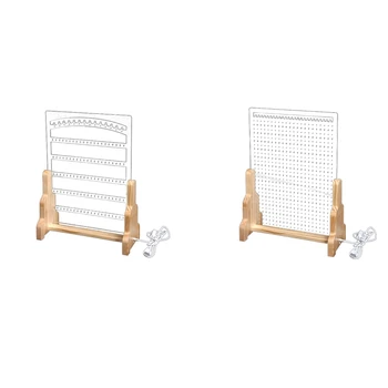 Wood Jewelry Rack Earrings Holder Stand Acrylic Sheet Earring Hanging Frame Eardrop Table Earring Bracket
Wood Jewelry Rack Earrings Holder Stand Acrylic Sheet Earring Hanging Frame Eardrop Table Earring Bracket
