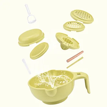 Wheat Straw Baby Complementary Food Grinder Manual Food Grinding Bowl Baby Fruit Mud Cooking Machine Complementary Food Tools
Wheat Straw Baby Complementary Food Grinder Manual Food Grinding Bowl Baby Fruit Mud Cooking Machine Complementary Food Tools